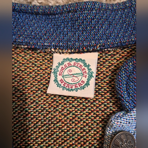 vintage Sugar Street Weavers tapestry jacket Spring Birds cherry Blossom - Picture 5 of 5